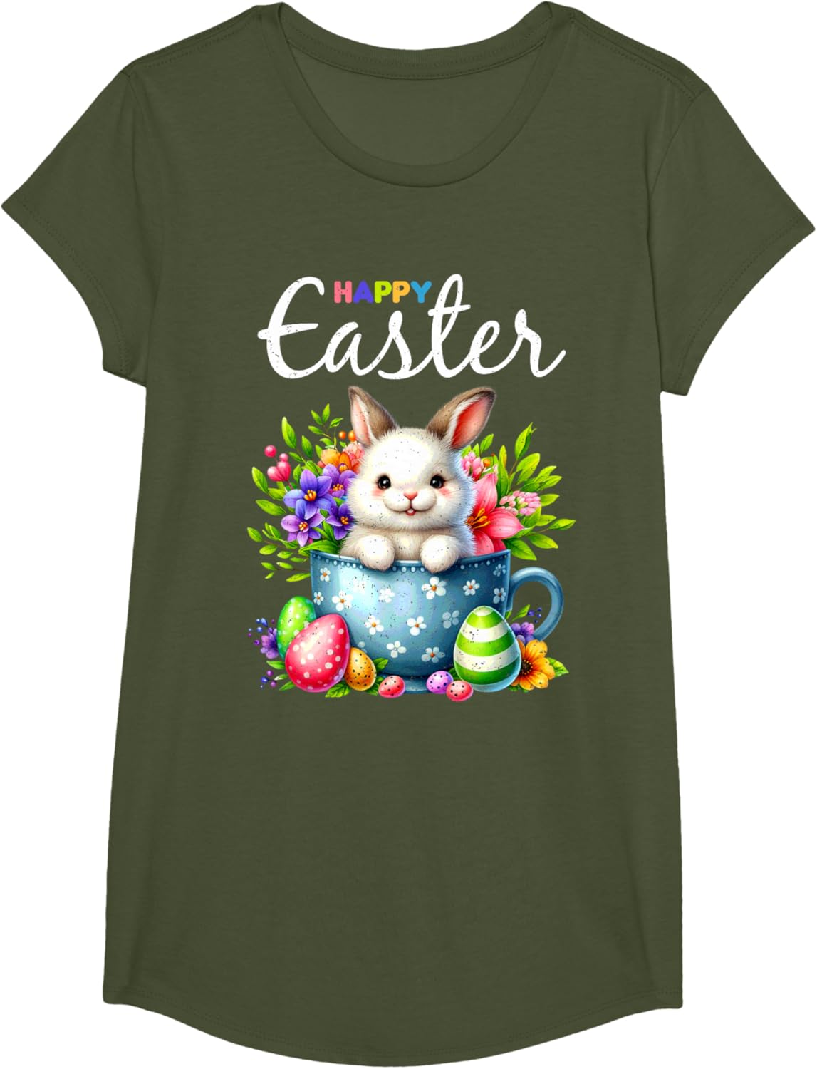 Bunny Egg Hunt Happy Easter Cute Spring Christian Holiday