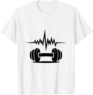 Heartbeat Fitness Enthusiast Dumbbell Motivation