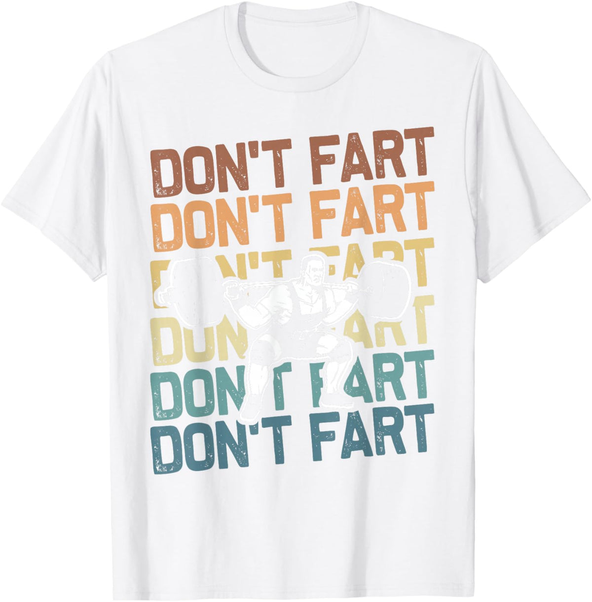 Funny Wieghtlifting Apparel for Men Women Don't Fart Lifting Weights Weightlifting Gym Fitness Workout T-Shirt, Small, Black