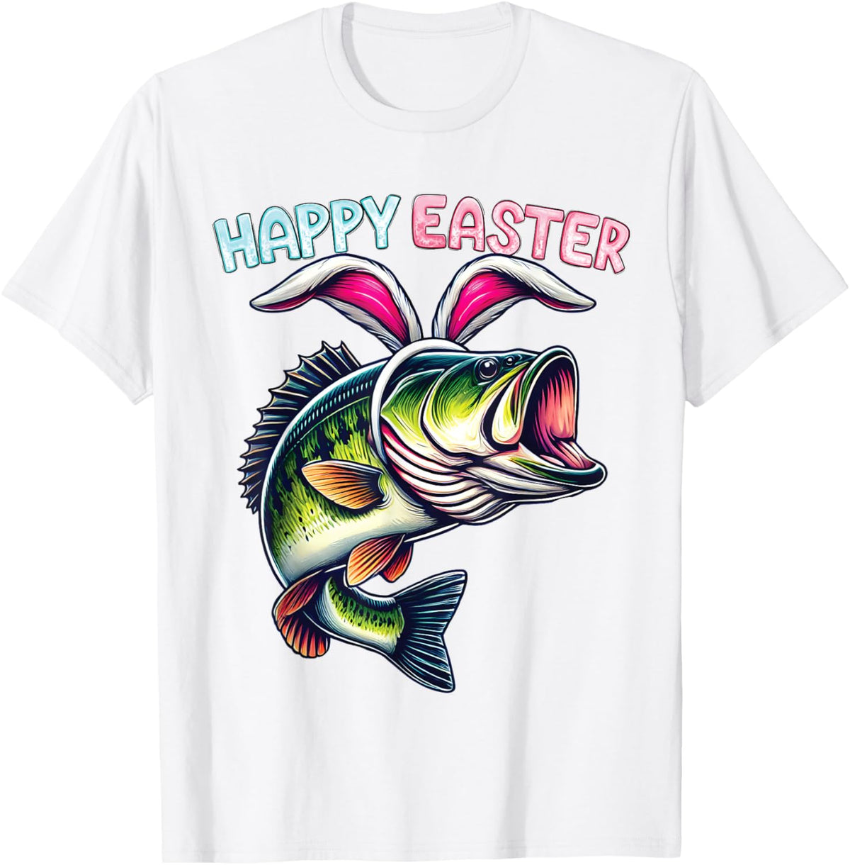 Fisherman Bunny Ears Funny Fish Easter Holiday Eggs Fishing