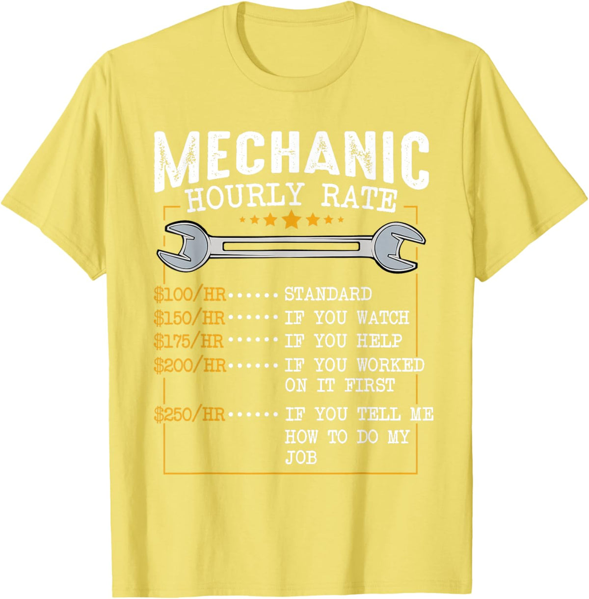 Mechanic Hourly Rate Car Mechatronics Engineer Profession Car Gift