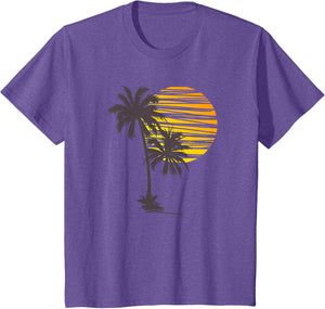 Beach Palm Tree T-Shirt Nice Funny Holiday Summer Holiday