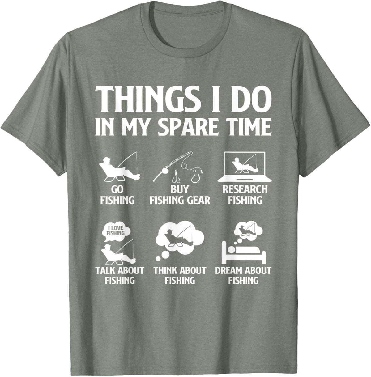 Things I Do in My Spare Time Fishing Boys Men Bass Fishing