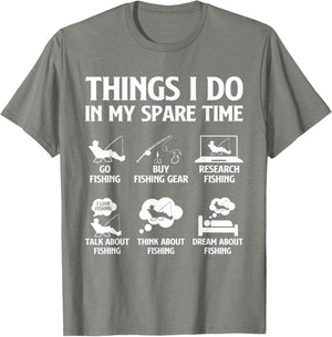Things I Do in My Spare Time Fishing Boys Men Bass Fishing