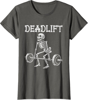 Deadlift Funny Halloween Skeleton Weight Lifting Workout