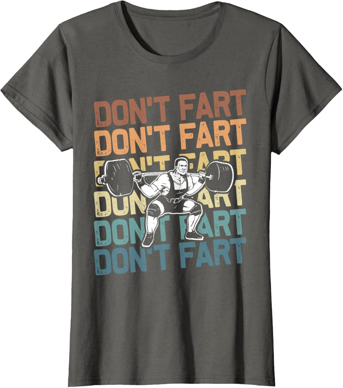 Funny Wieghtlifting Apparel for Men Women Don't Fart Lifting Weights Weightlifting Gym Fitness Workout T-Shirt, Small, Black