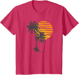 Beach Palm Tree T-Shirt Nice Funny Holiday Summer Holiday