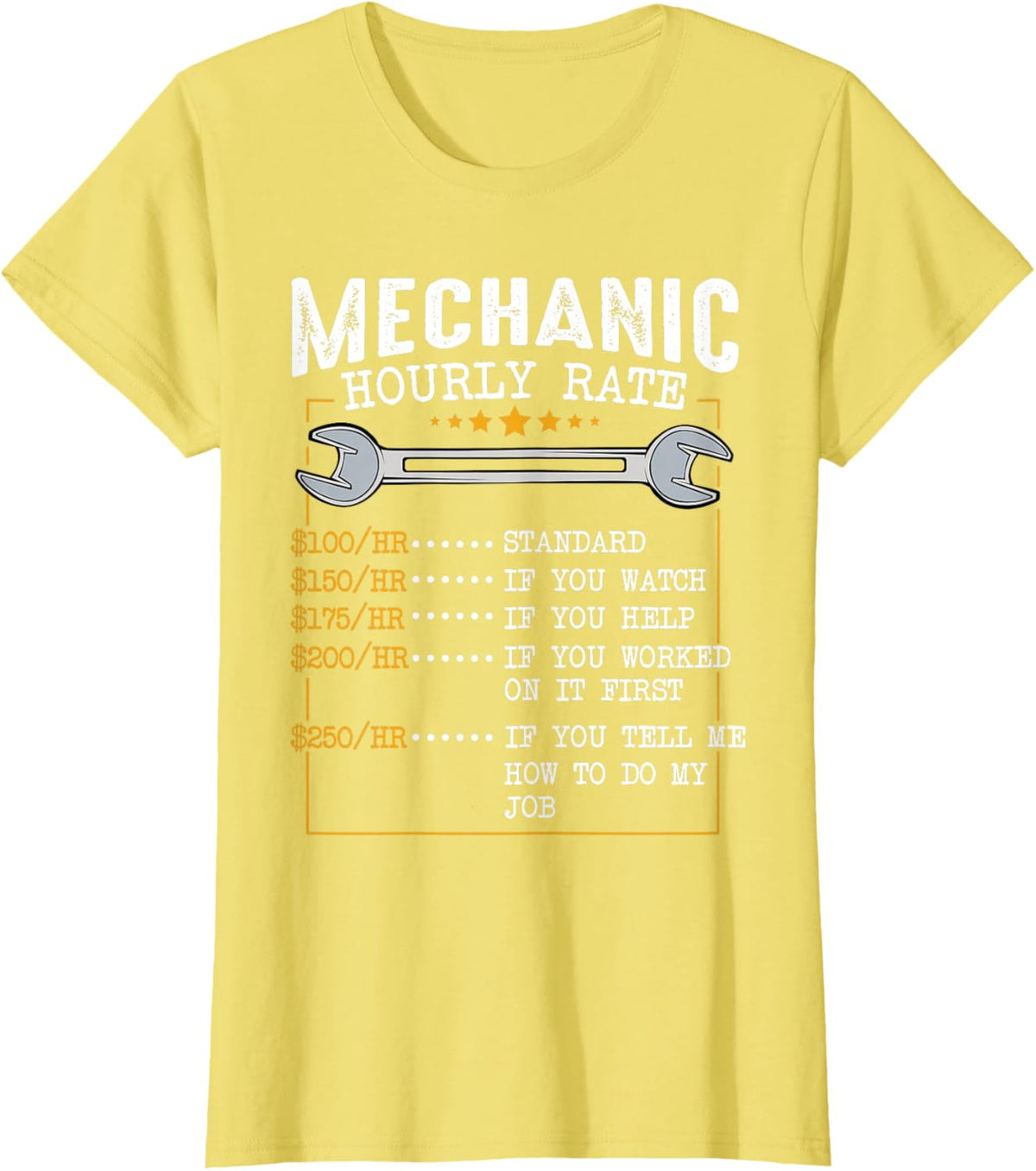Mechanic Hourly Rate Car Mechatronics Engineer Profession Car Gift