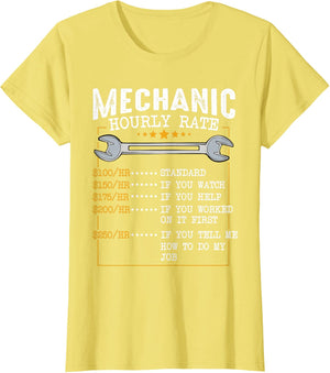 Mechanic Hourly Rate Car Mechatronics Engineer Profession Car Gift