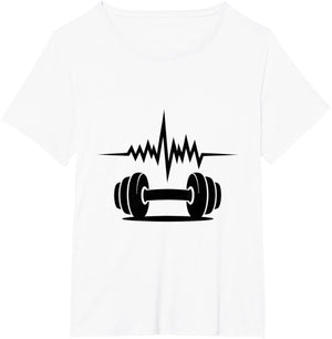 Heartbeat Fitness Enthusiast Dumbbell Motivation