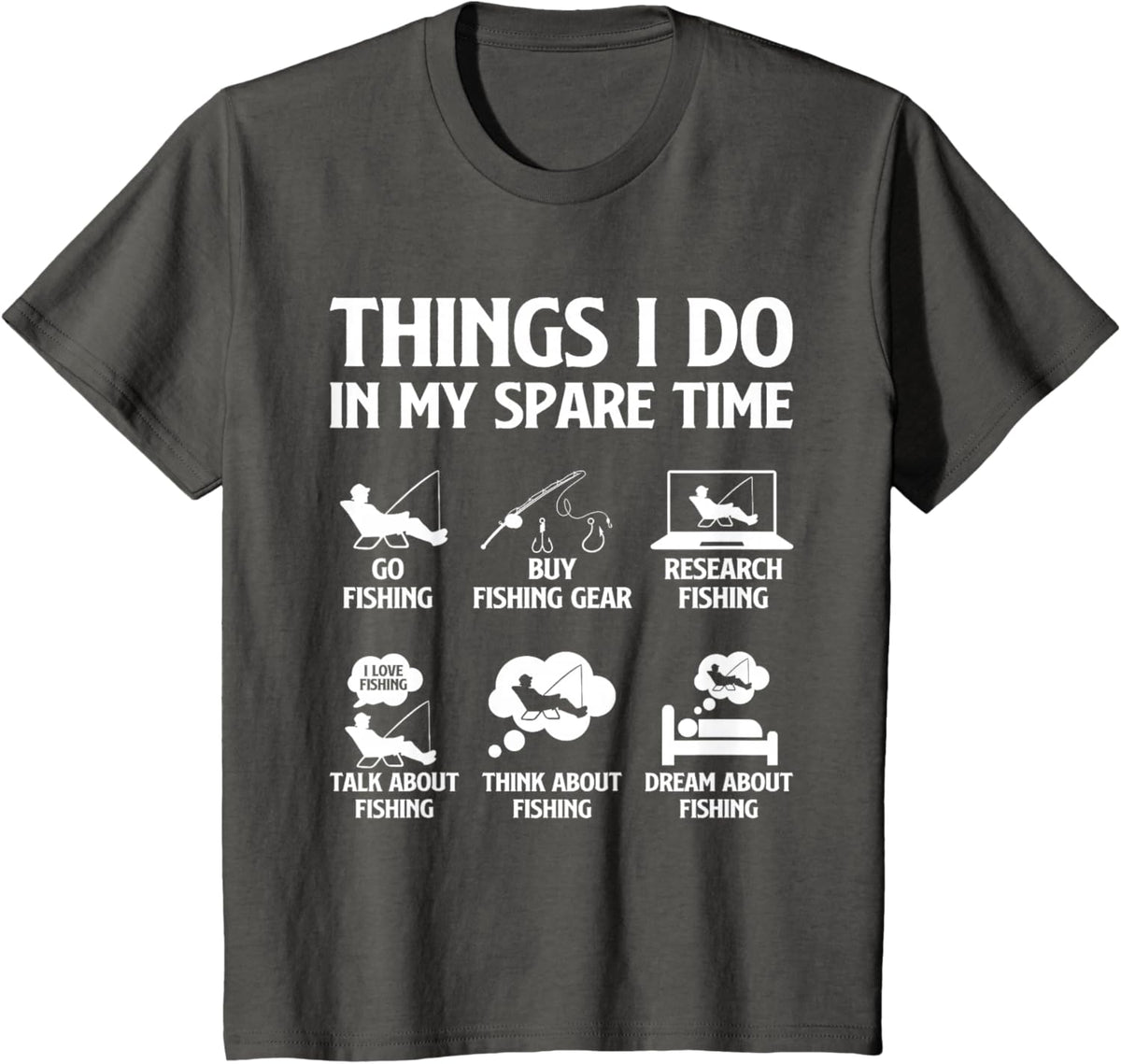 Things I Do in My Spare Time Fishing Boys Men Bass Fishing