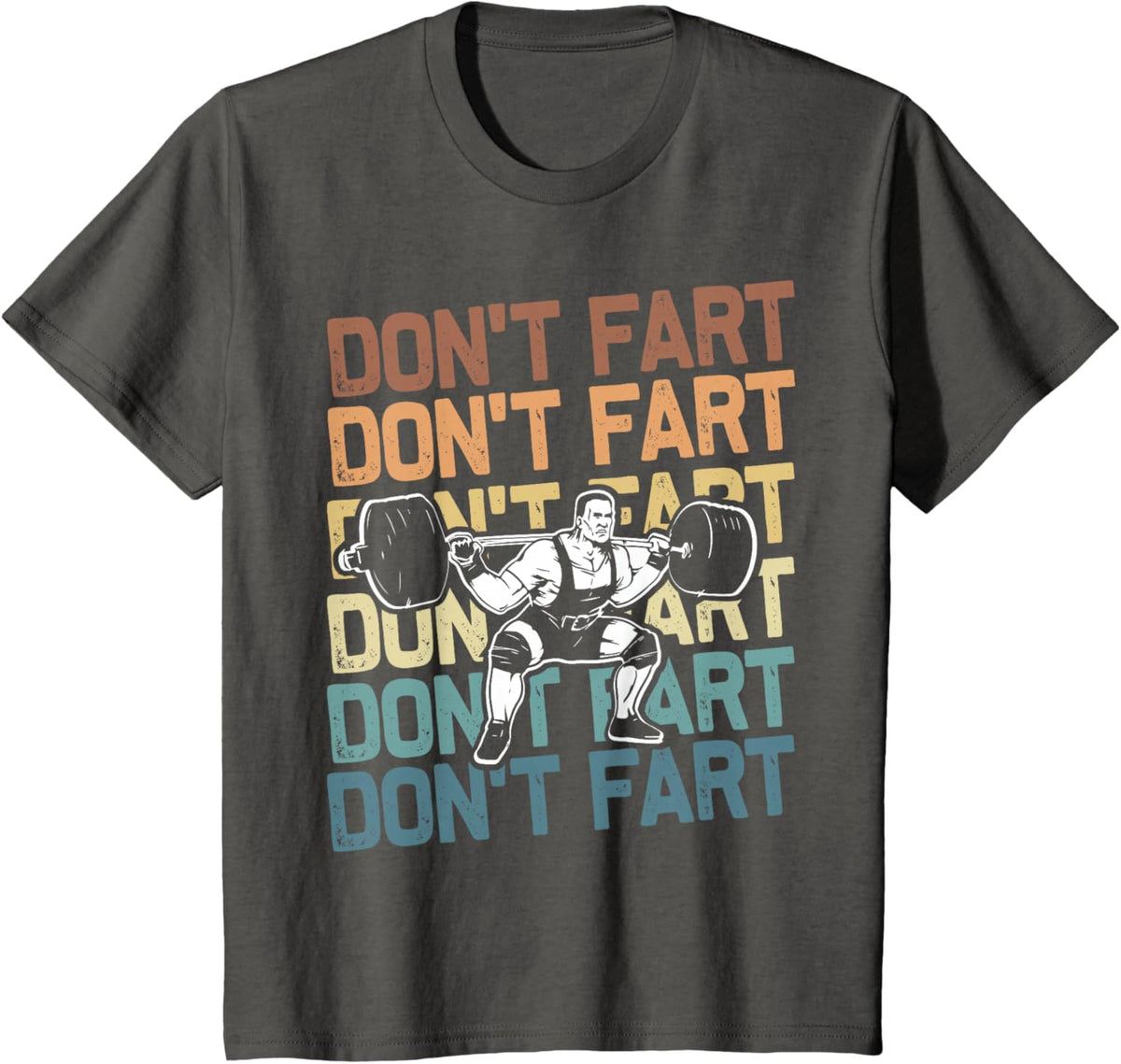 Funny Wieghtlifting Apparel for Men Women Don't Fart Lifting Weights Weightlifting Gym Fitness Workout T-Shirt, Small, Black