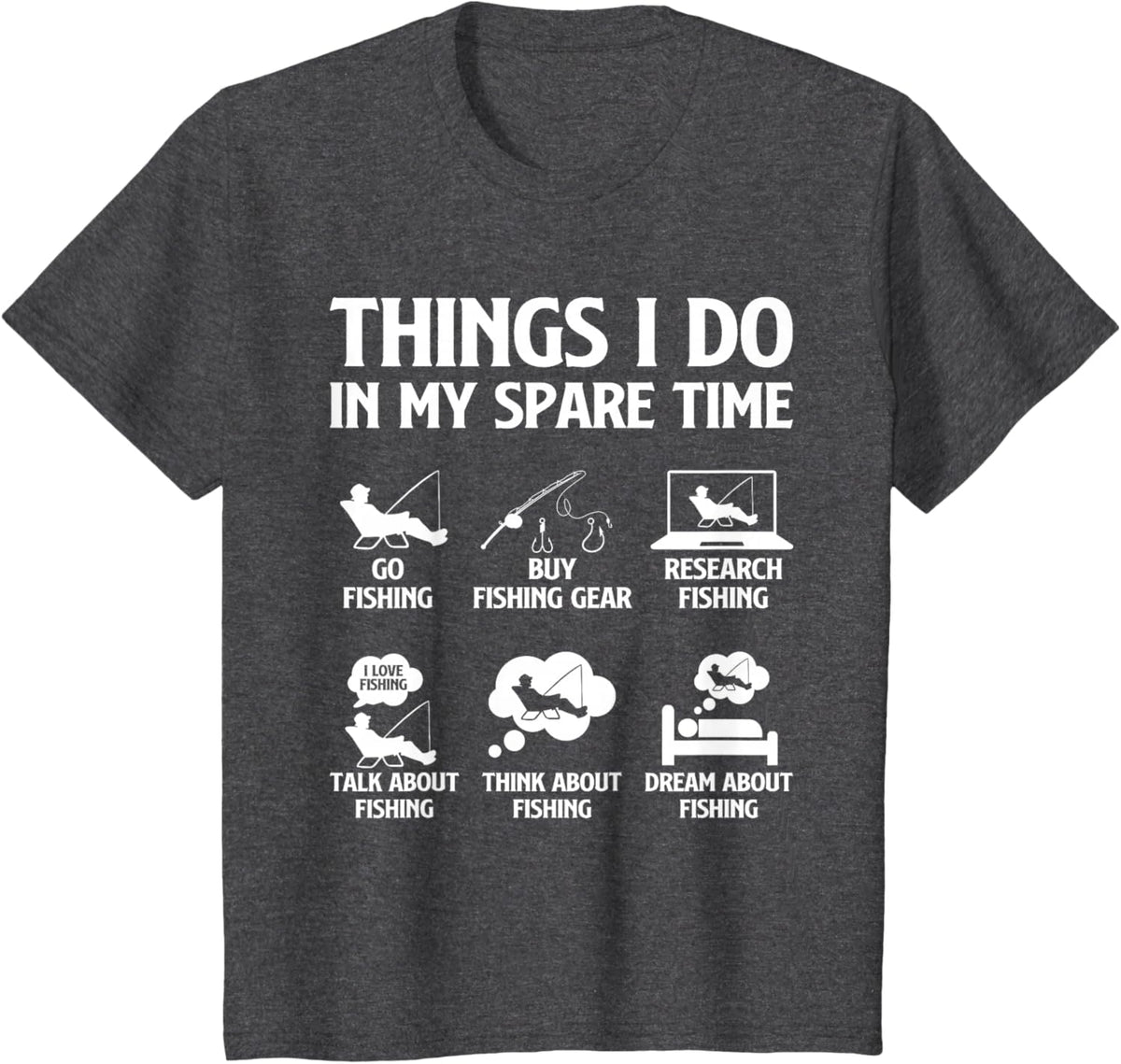 Things I Do in My Spare Time Fishing Boys Men Bass Fishing