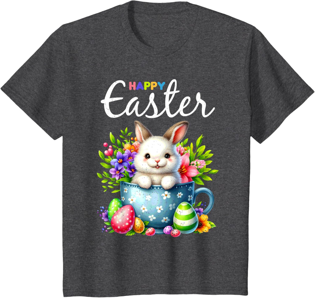 Bunny Egg Hunt Happy Easter Cute Spring Christian Holiday