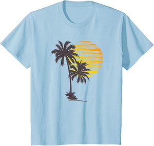 Beach Palm Tree T-Shirt Nice Funny Holiday Summer Holiday