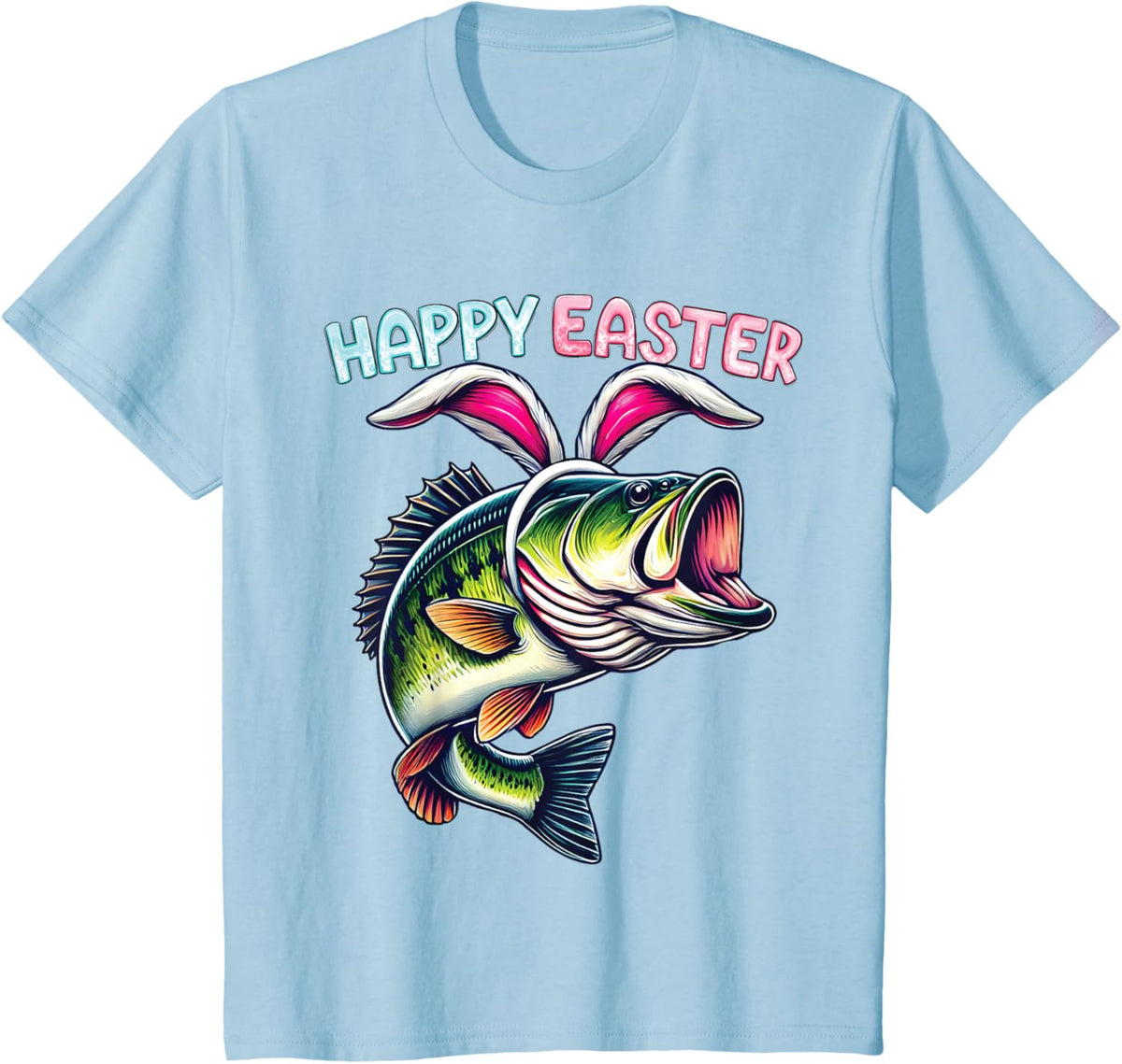 Fisherman Bunny Ears Funny Fish Easter Holiday Eggs Fishing