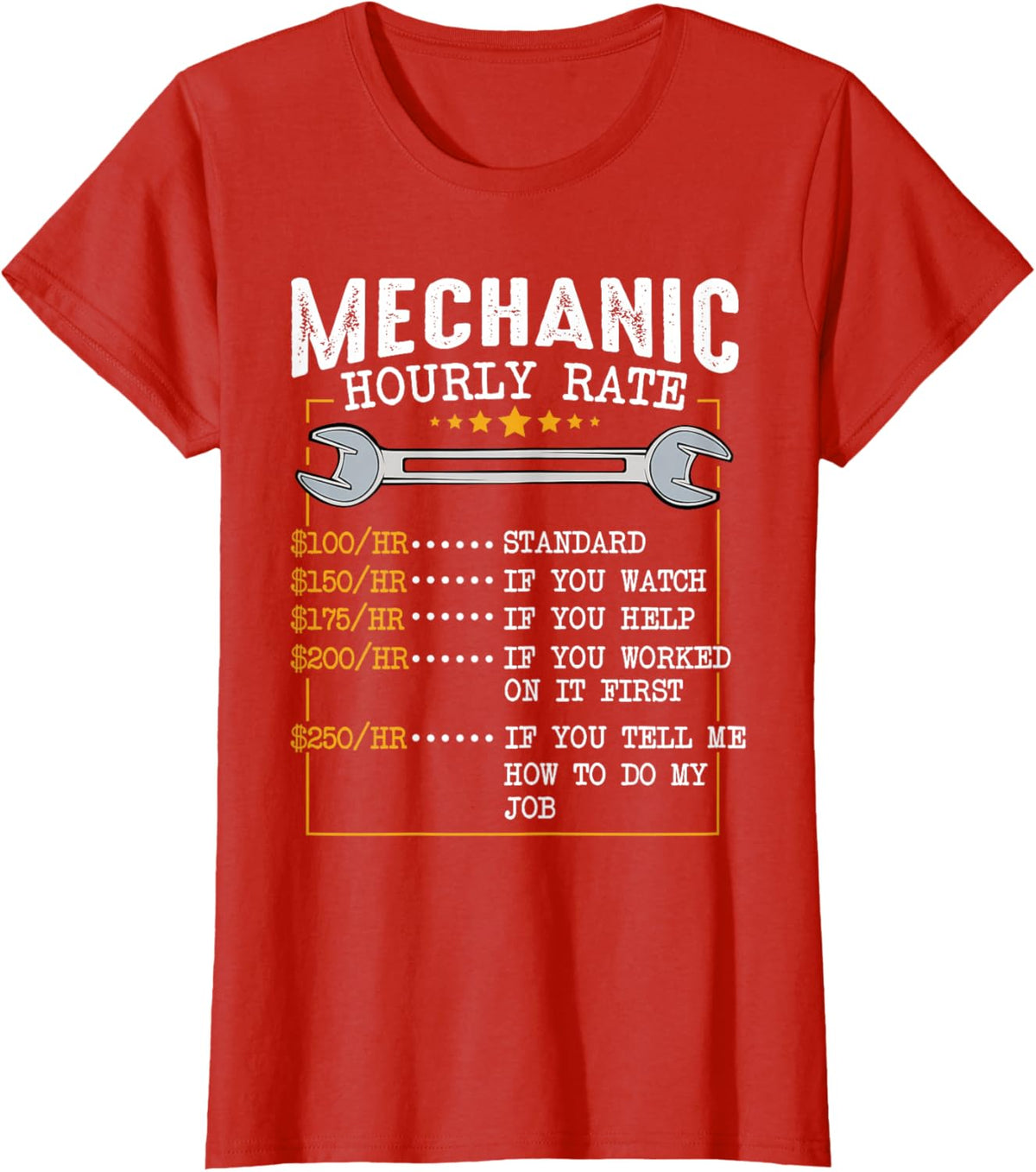 Mechanic Hourly Rate Car Mechatronics Engineer Profession Car Gift