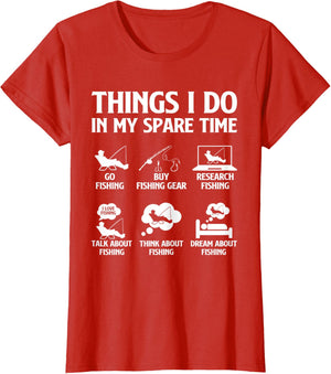Things I Do in My Spare Time Fishing Boys Men Bass Fishing