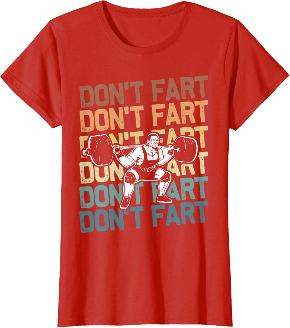 Funny Wieghtlifting Apparel for Men Women Don't Fart Lifting Weights Weightlifting Gym Fitness Workout T-Shirt, Small, Black