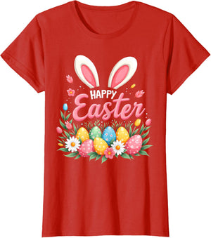 Happy Easter Bunny Spring Easter Egg Easter Shirts For Women