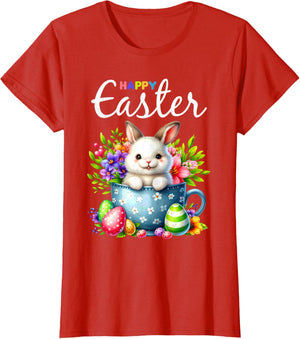 Bunny Egg Hunt Happy Easter Cute Spring Christian Holiday