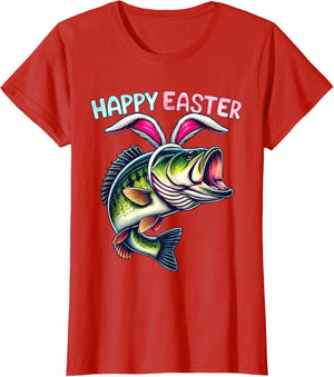 Fisherman Bunny Ears Funny Fish Easter Holiday Eggs Fishing