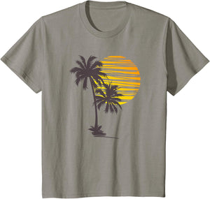 Beach Palm Tree T-Shirt Nice Funny Holiday Summer Holiday