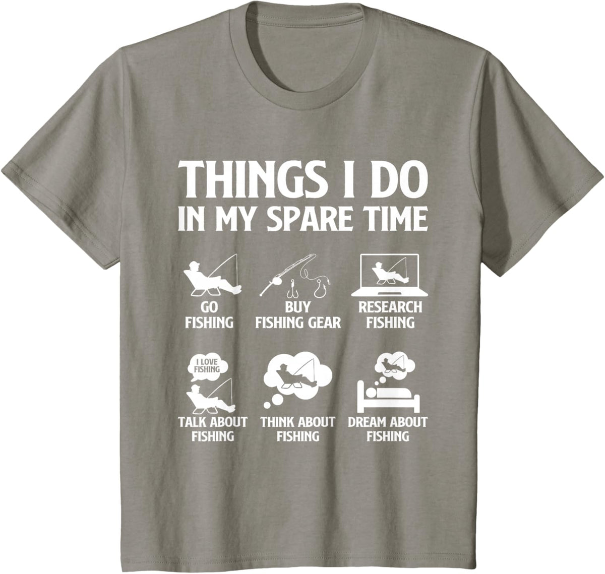 Things I Do in My Spare Time Fishing Boys Men Bass Fishing
