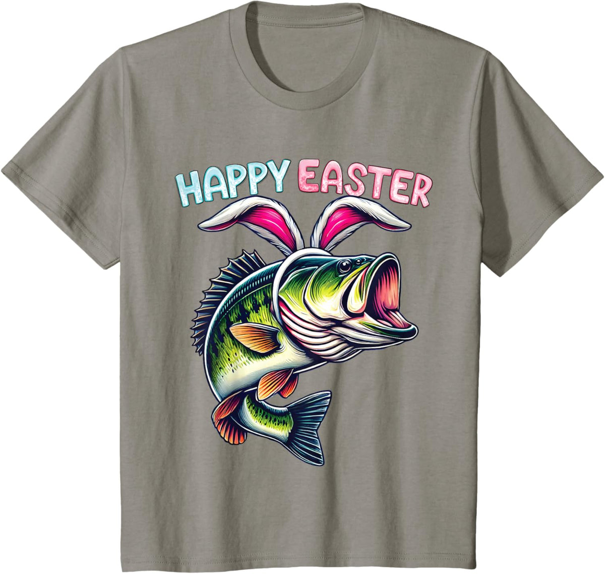 Fisherman Bunny Ears Funny Fish Easter Holiday Eggs Fishing