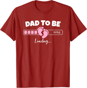 Dad to Be 2026 Loading Pink Little Girl Pregnancy Reveal