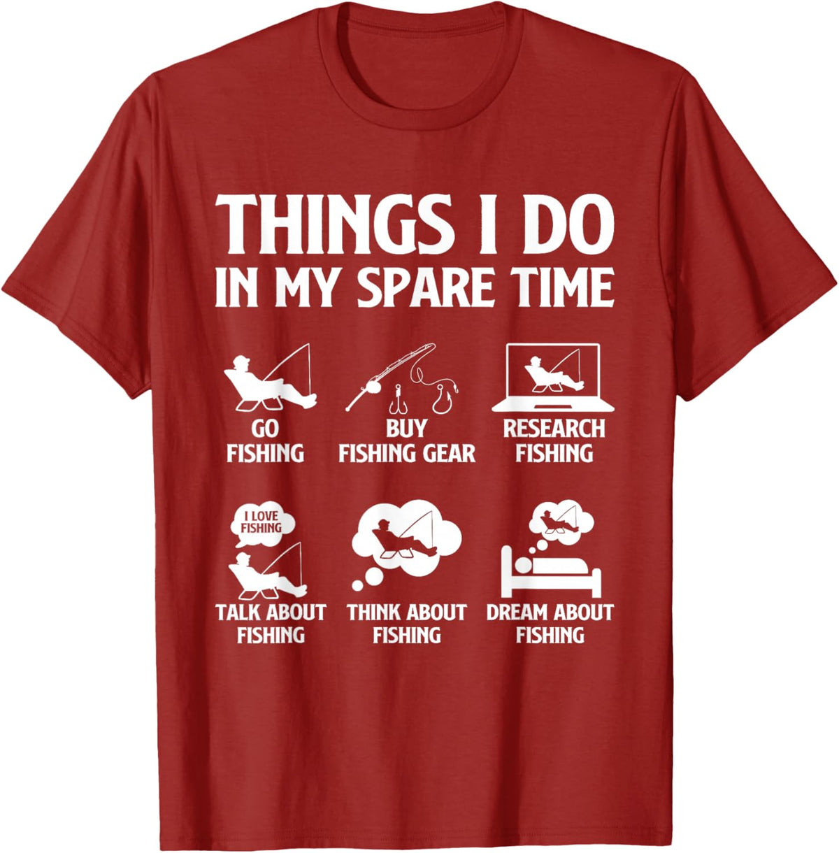 Things I Do in My Spare Time Fishing Boys Men Bass Fishing