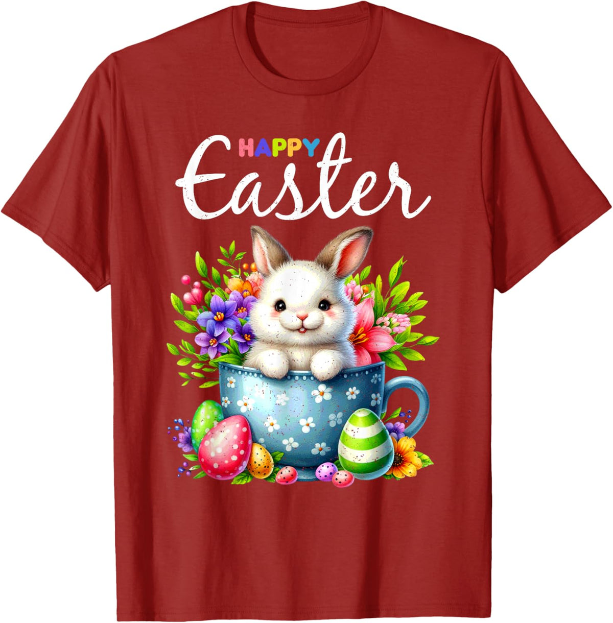 Bunny Egg Hunt Happy Easter Cute Spring Christian Holiday