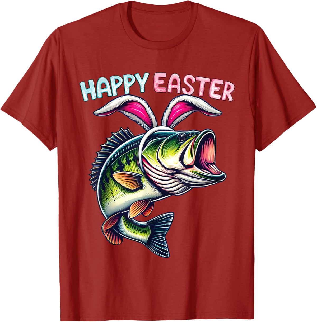 Fisherman Bunny Ears Funny Fish Easter Holiday Eggs Fishing