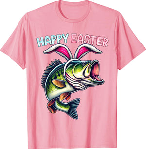 Fisherman Bunny Ears Funny Fish Easter Holiday Eggs Fishing