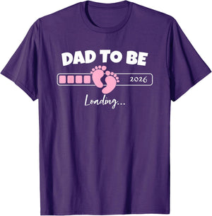Dad to Be 2026 Loading Pink Little Girl Pregnancy Reveal