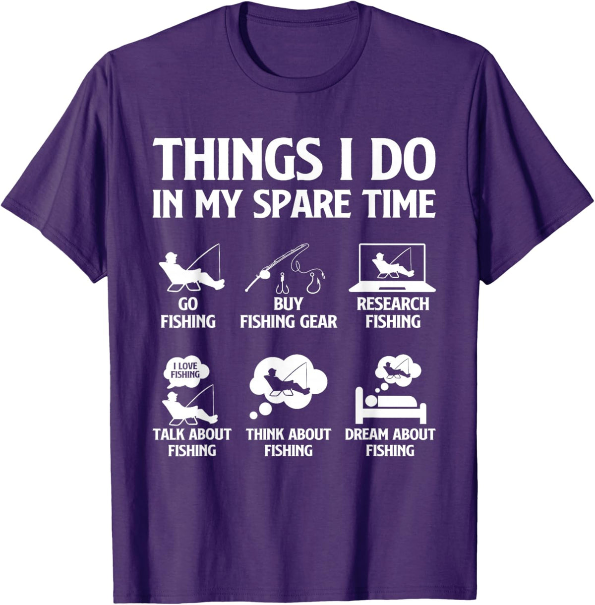 Things I Do in My Spare Time Fishing Boys Men Bass Fishing