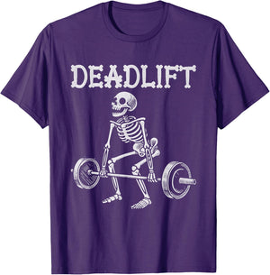 Deadlift Funny Halloween Skeleton Weight Lifting Workout