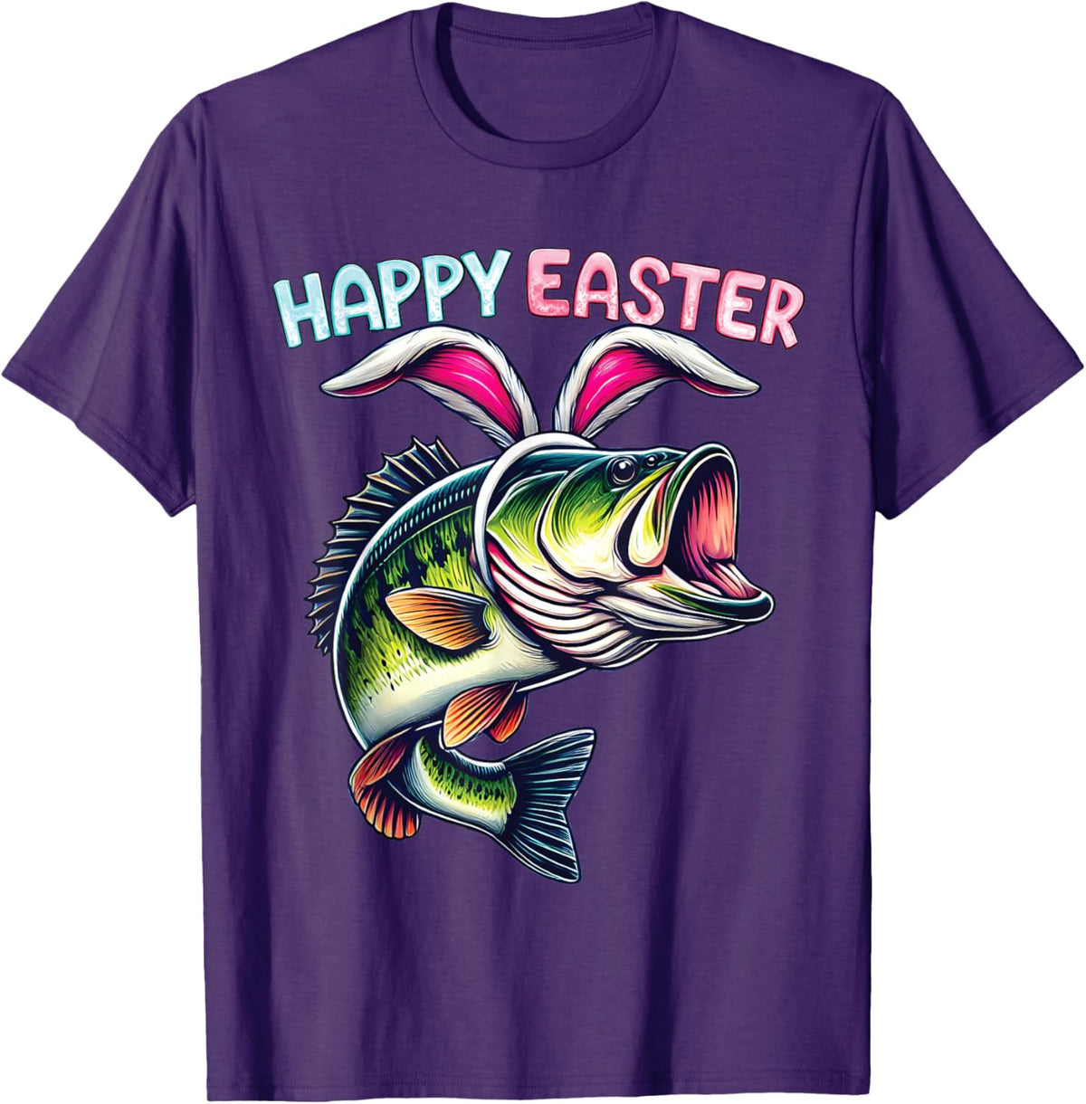 Fisherman Bunny Ears Funny Fish Easter Holiday Eggs Fishing