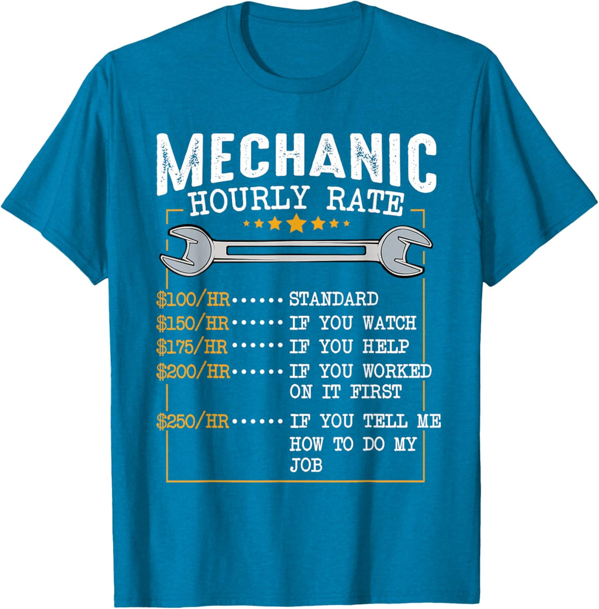 Mechanic Hourly Rate Car Mechatronics Engineer Profession Car Gift