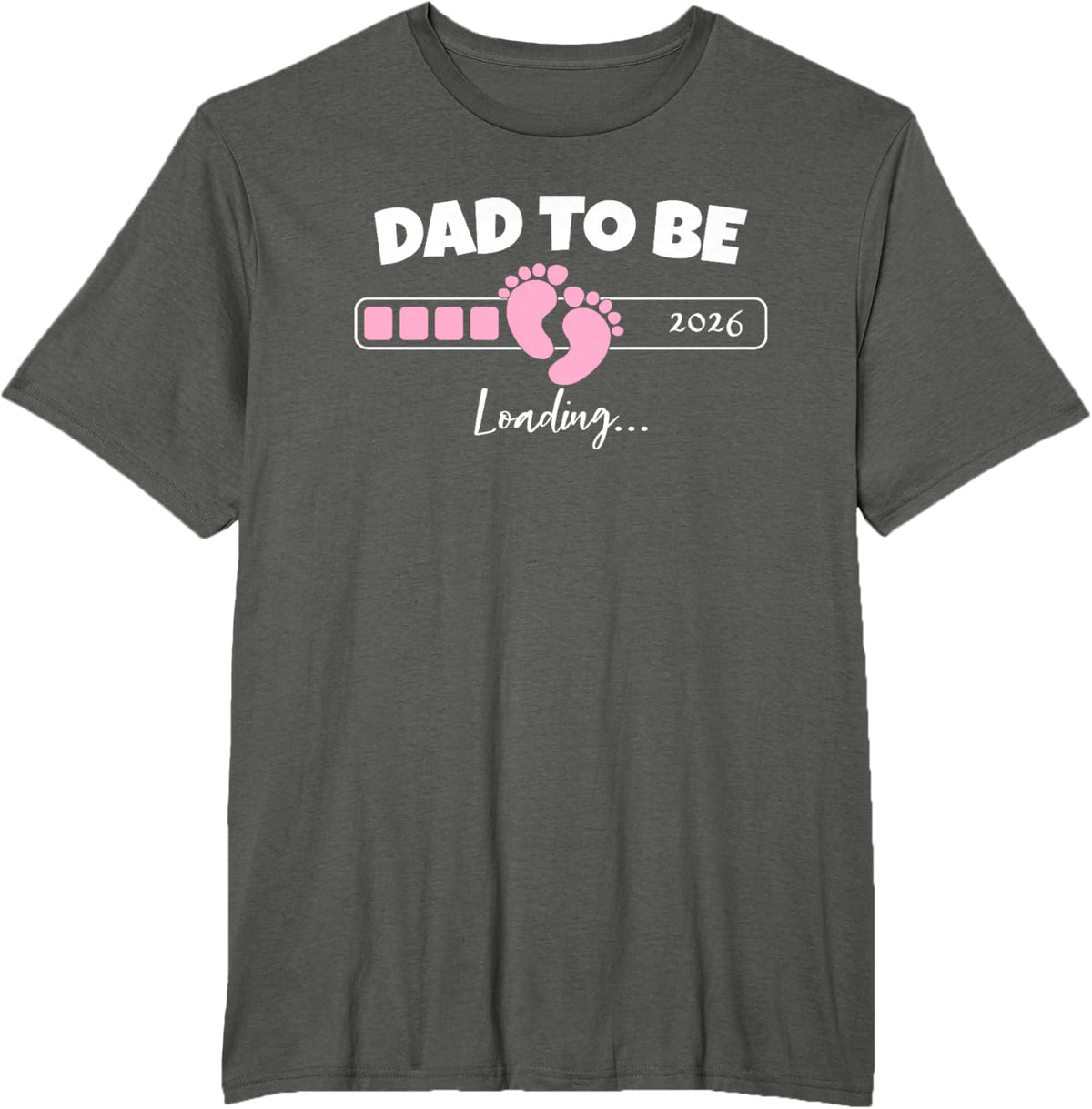 Dad to Be 2026 Loading Pink Little Girl Pregnancy Reveal