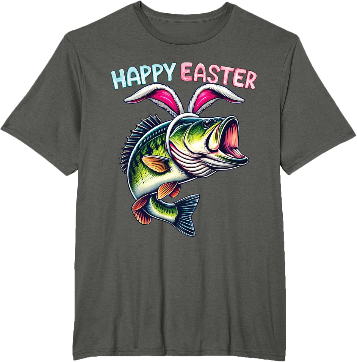 Fisherman Bunny Ears Funny Fish Easter Holiday Eggs Fishing