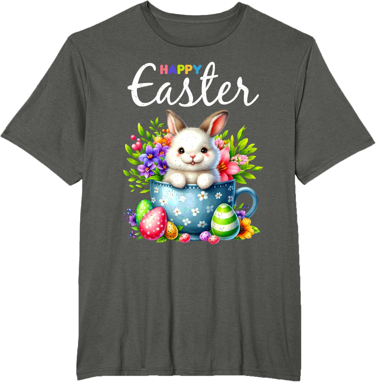 Bunny Egg Hunt Happy Easter Cute Spring Christian Holiday
