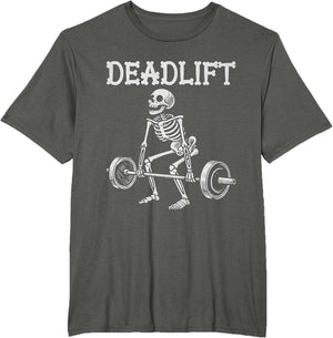 Deadlift Funny Halloween Skeleton Weight Lifting Workout