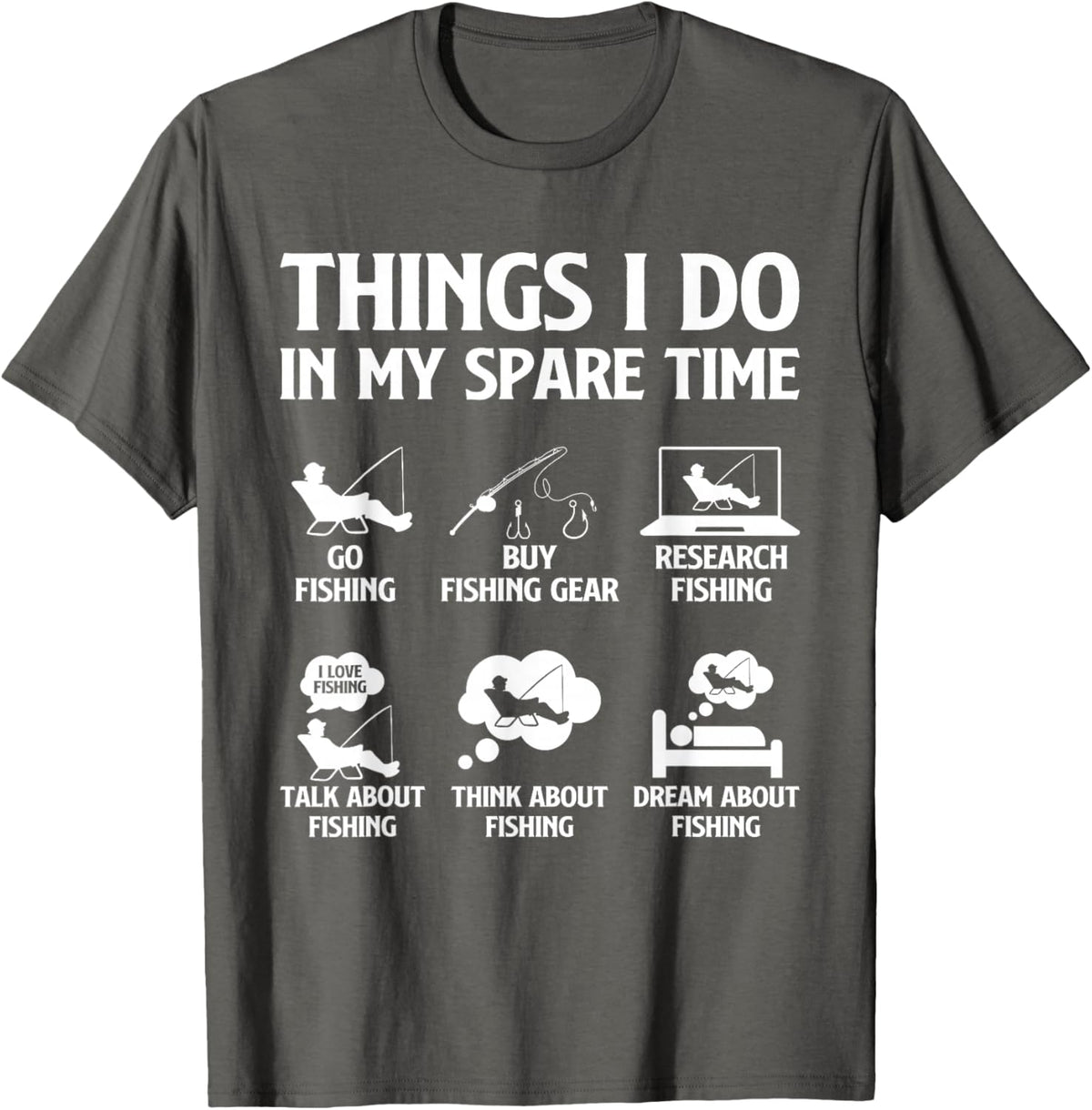 Things I Do in My Spare Time Fishing Boys Men Bass Fishing