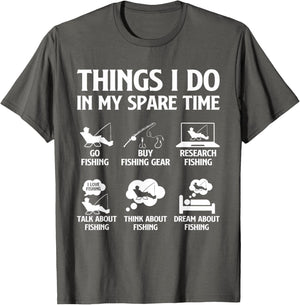 Things I Do in My Spare Time Fishing Boys Men Bass Fishing