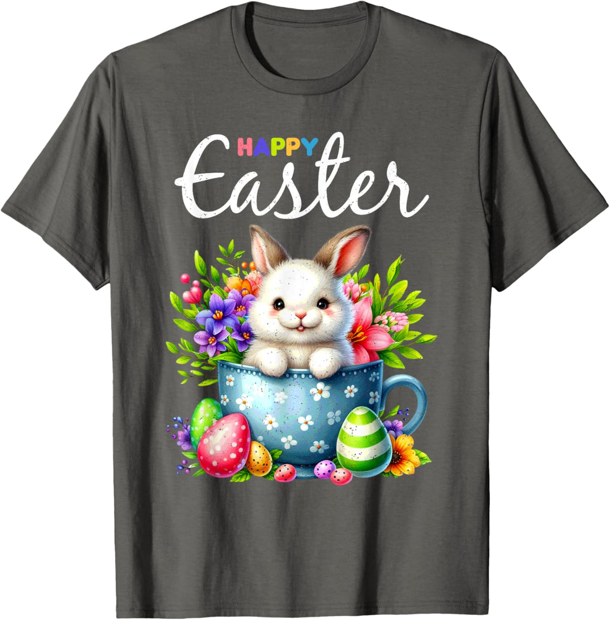 Bunny Egg Hunt Happy Easter Cute Spring Christian Holiday