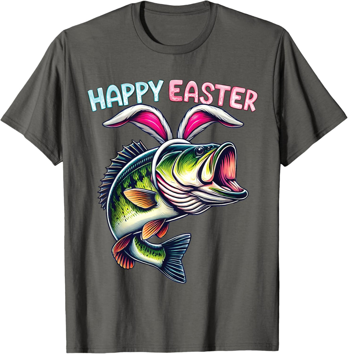 Fisherman Bunny Ears Funny Fish Easter Holiday Eggs Fishing