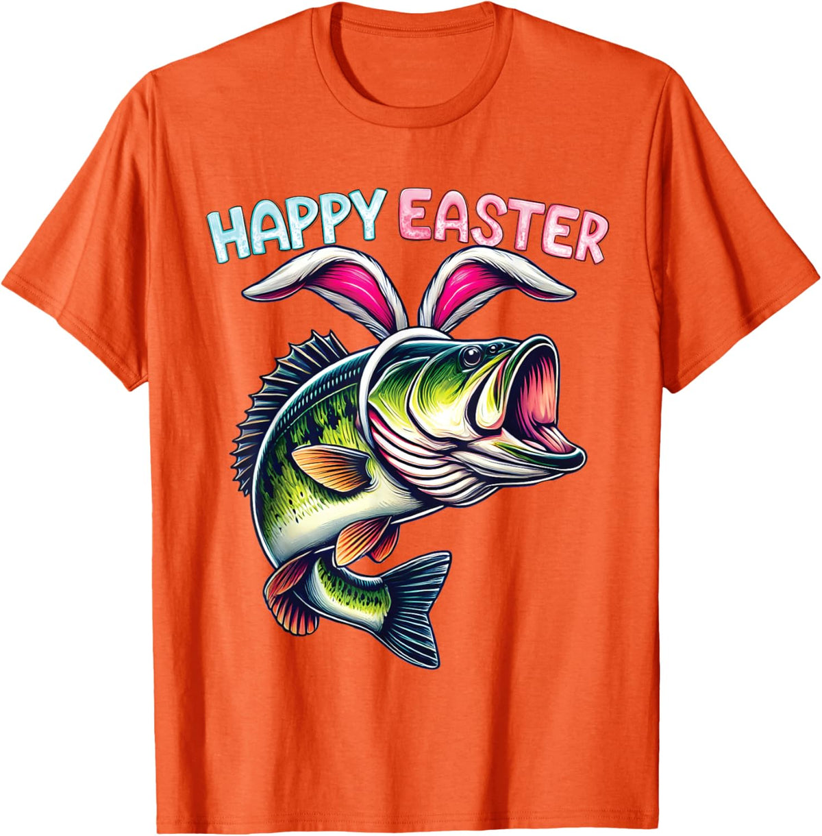 Fisherman Bunny Ears Funny Fish Easter Holiday Eggs Fishing
