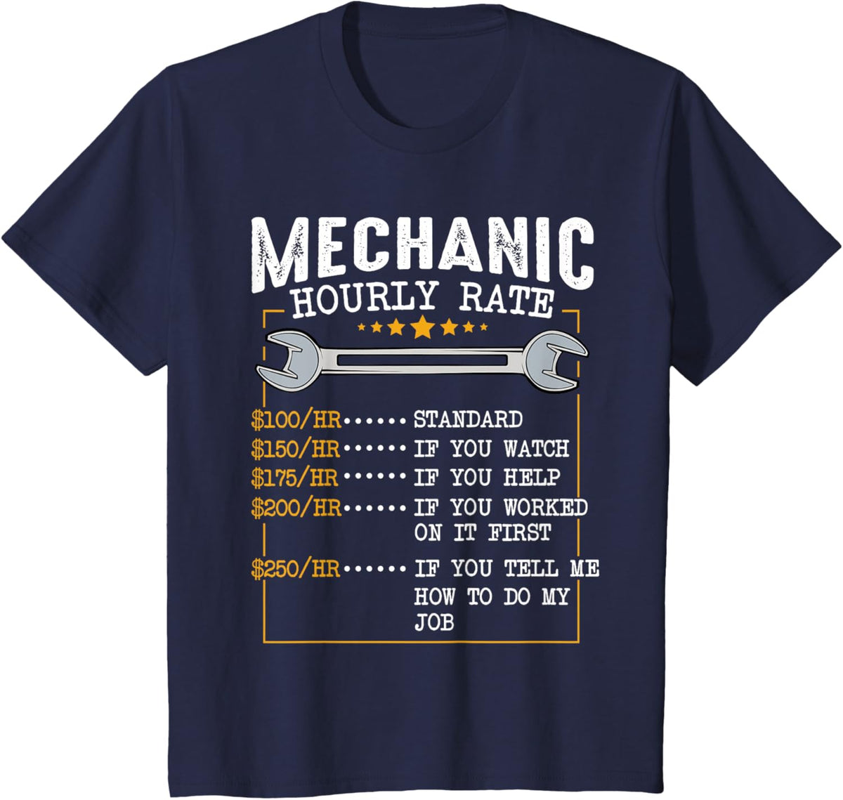 Mechanic Hourly Rate Car Mechatronics Engineer Profession Car Gift
