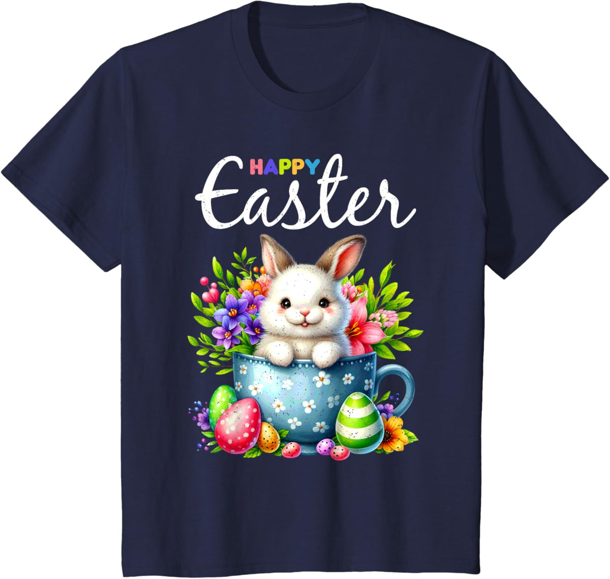 Bunny Egg Hunt Happy Easter Cute Spring Christian Holiday